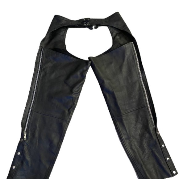 FMC Nomad Unisex Motorcycle Leather Chaps - Size 2X - Picture 2 of 13